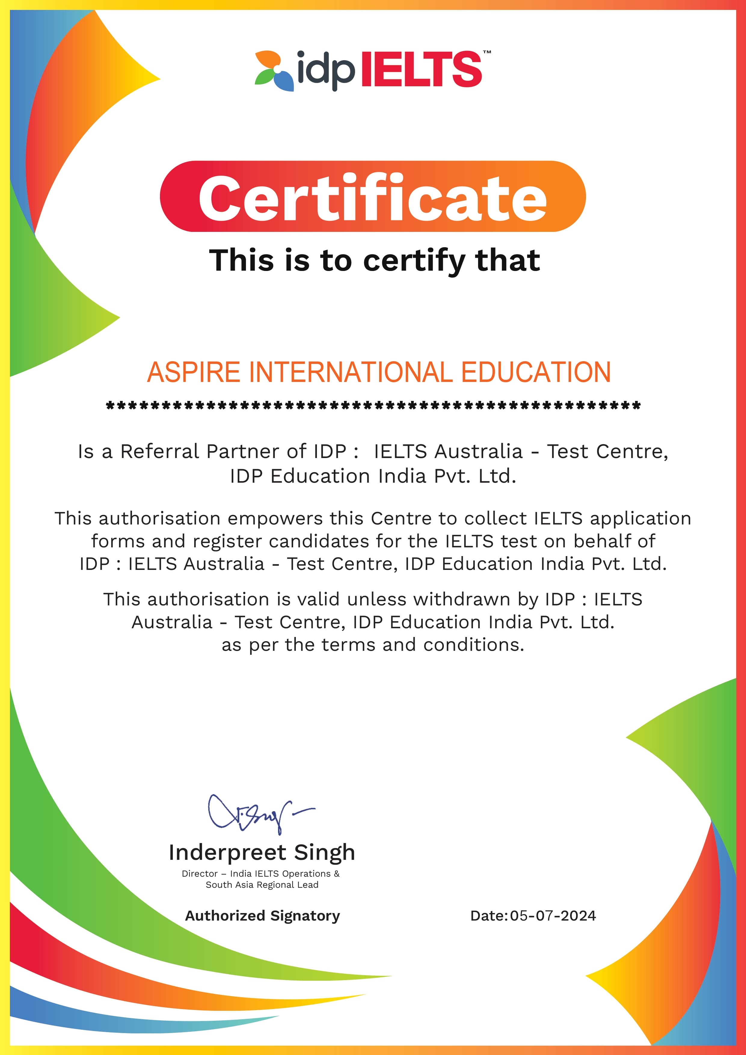 IDP Certificate